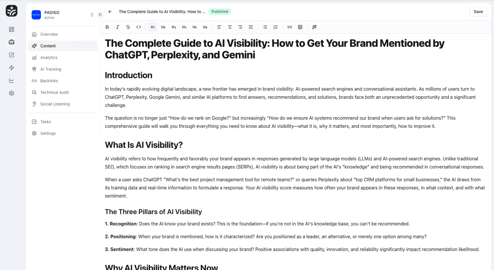 AI Content Editor