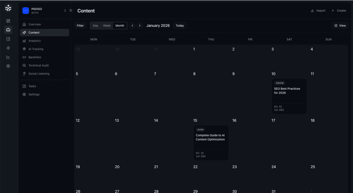 Content Creation Features