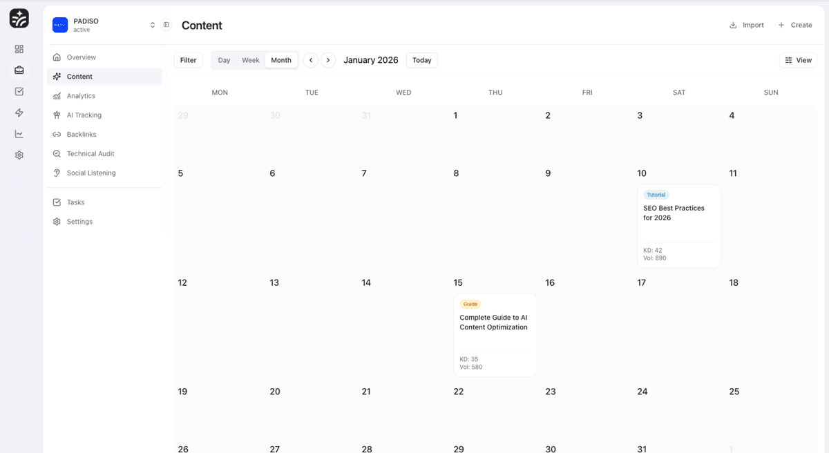 Content Creation Features